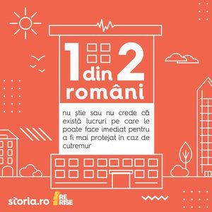 STORIA: Jumatate din romani nu stiu ce sa faca imediat in caz de cutremur major